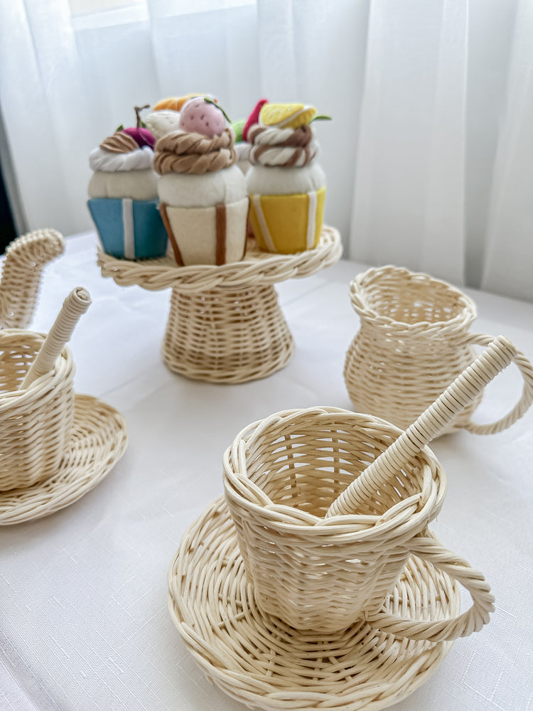Rattan Cake Stand | Kids toys **Back in Stock**