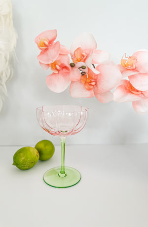 Wine Glasses  | Tulip | Coloured Glass | Set of Two **Back in Stock**