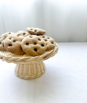 Felt Tea Party Chocolate Chip Cookies | Set of 5 | Choco