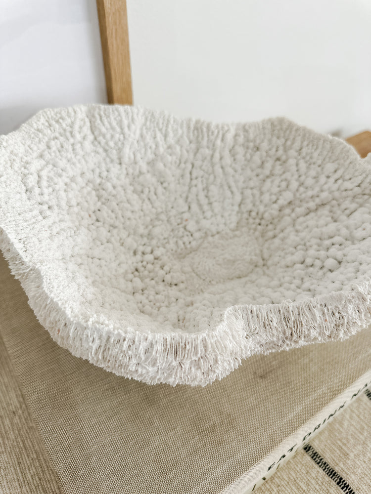  Coral Resin Table Bowl White Coco Dune