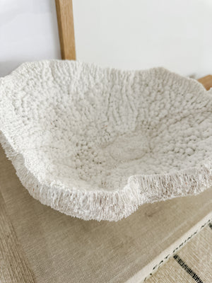  Coral Resin Table Bowl White Coco Dune