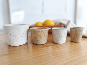 Ceramic Measuring Cups Set of 4 Coco Dune