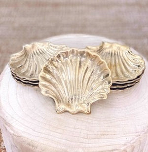 brass clam trinket dishes 