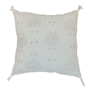 square cushion cover with tassels