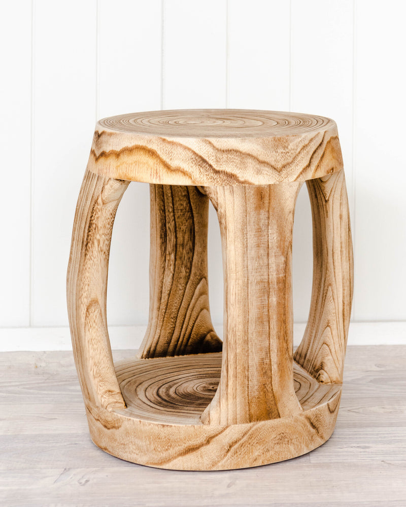 Natural wooden stool new arrivals