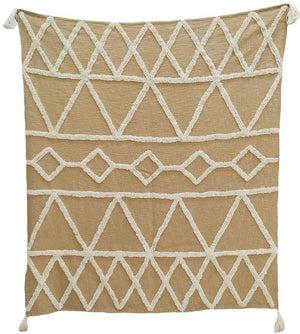 Cotton tufted throw Marlee pattern with tassels