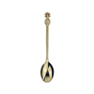 Pineapple brass spoon