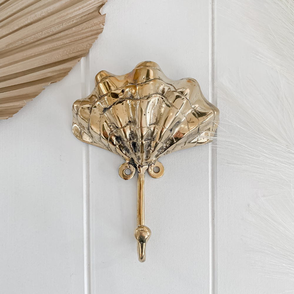 Shell Hook | Brass - Luna – Coco Dune