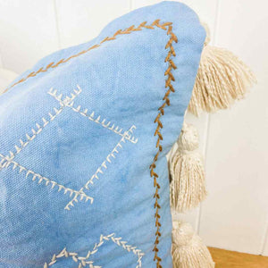 Apollo cushion cover high-quality cotton fabric texture - boho home decor with handcrafted artisan pattern detail