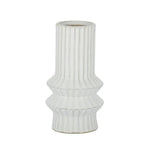 Eloise Ceramic Vase - Handcrafted Elegant Home Decor in Natural Finish on White Background