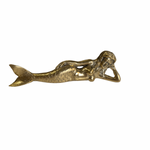 handmade brass mermaid