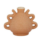 Small textured ceramic vase Remi with double handles timeless home decor masterpiece 12cm
