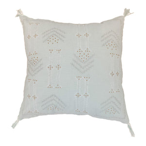 Square cushion cover with tassels decorative pillow boho home decor