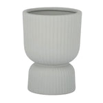 Handcrafted Vivien ceramic vase in natural clay finish, modern home decor piece 